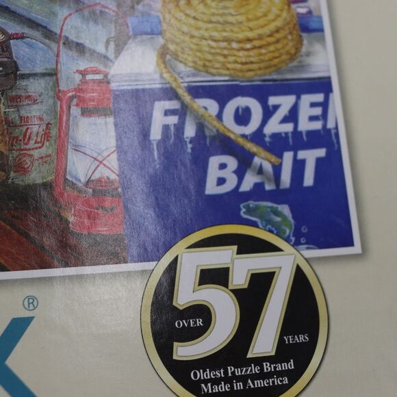 Springbok 1000 pc Puzzles Lot 2 Groovy Records and Bait Shop Fathers Day - Picture 8 of 11